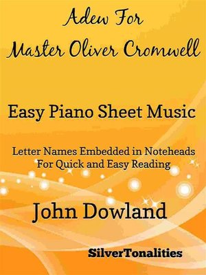 cover image of Adew for Master Oliver Cromwell Easy Piano Sheet Music